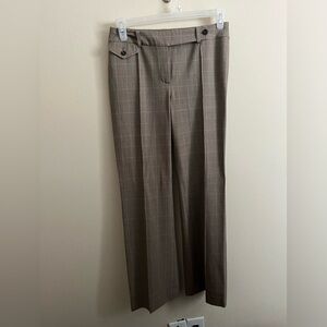 Ann Taylor Houndstooth Plaid Pants